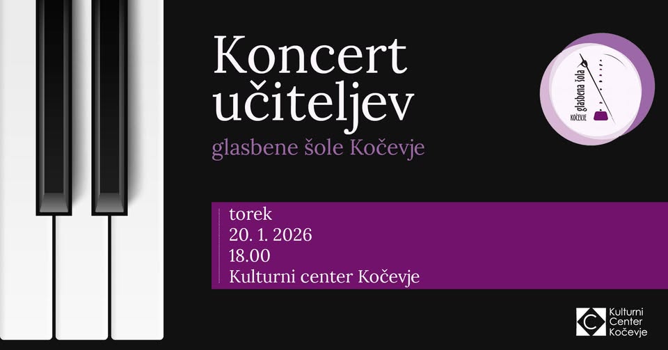 Koncert učiteljev Glasbene šole Kočevje