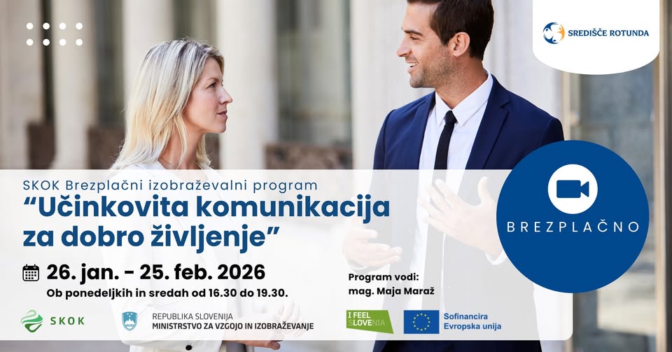 SKOK Brezplačni izobraževalni program: Učinkovita komunikacija za dobro življenje