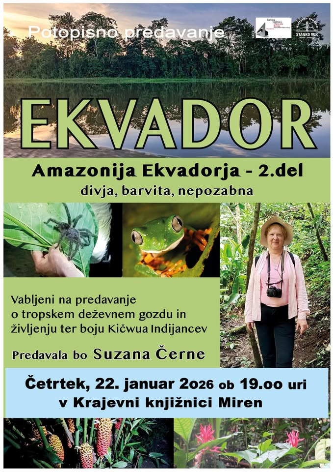Kk Miren: potopisno predavanje o Ekvadorju