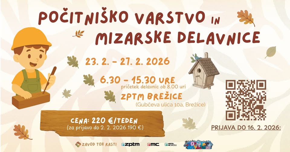 Počitniško varstno in mizarske delavnice