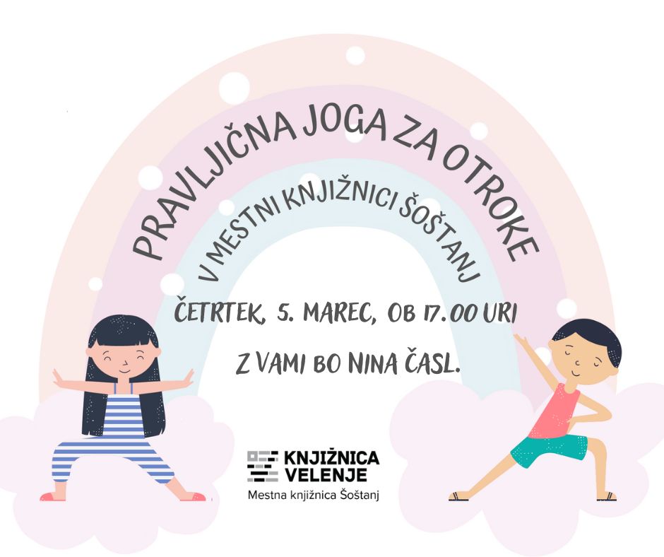 Pravljična joga v Mestni knjižnici Šoštanj