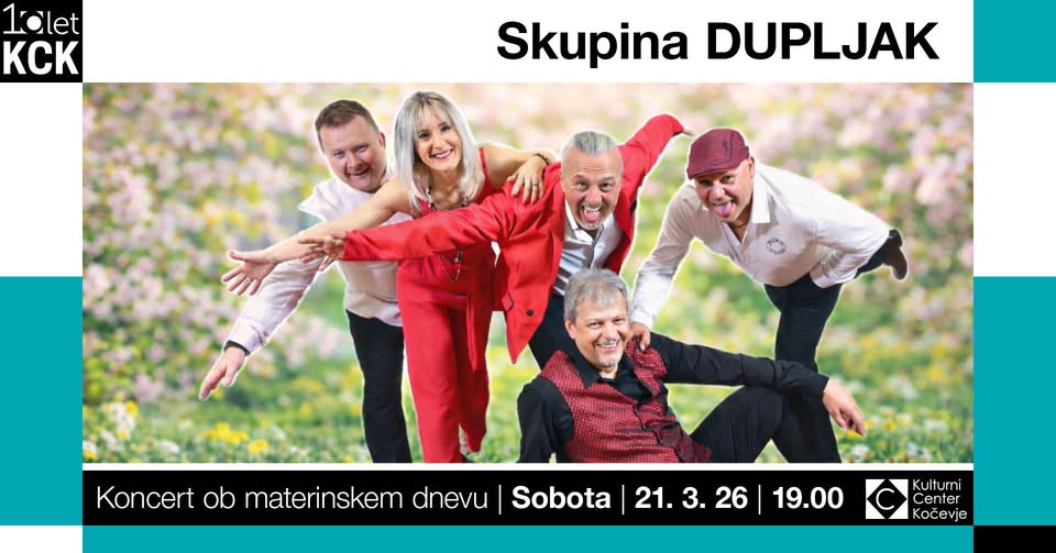 POKLON MATERAM – KONCERT OB MATERINSKEM DNEVU s Skupino DUPLJAK