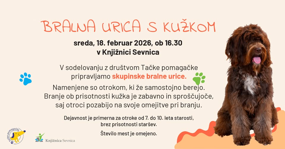 Bralna urica s kužkom