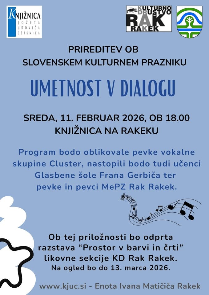 Umetnost v dialogu – prireditev ob slovenskem kulturnem prazniku