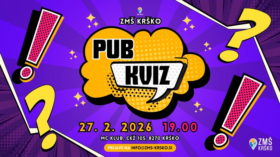 PUB KVIZ V ZMŠ Krško