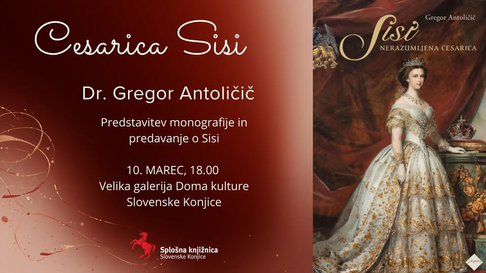 Predavanje o cesarici Sisi: dr. Gregor Antoličič