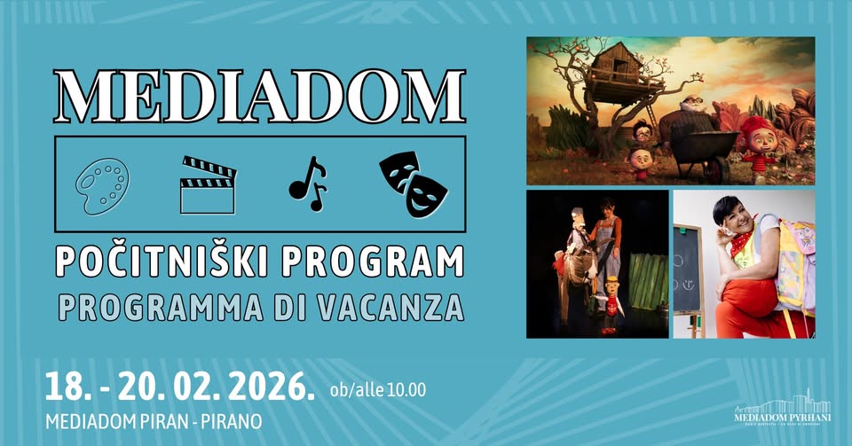 Mediadom počitniški program 2026 / Mediadom programma di vacanza 2026