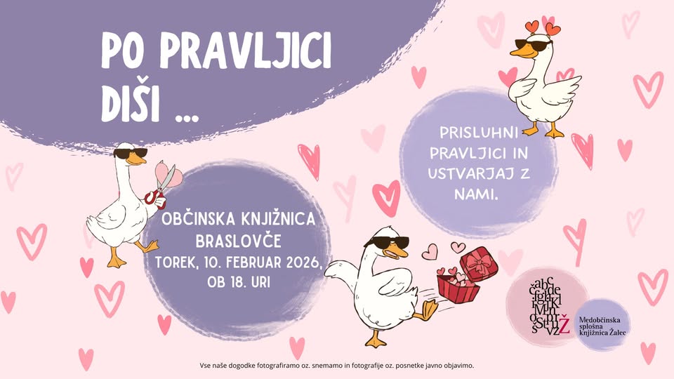 Pravljična ura v Občinski knjižnici Braslovče