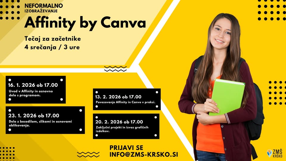 Neformalni tečaj za začetnike - Affinity by Canva