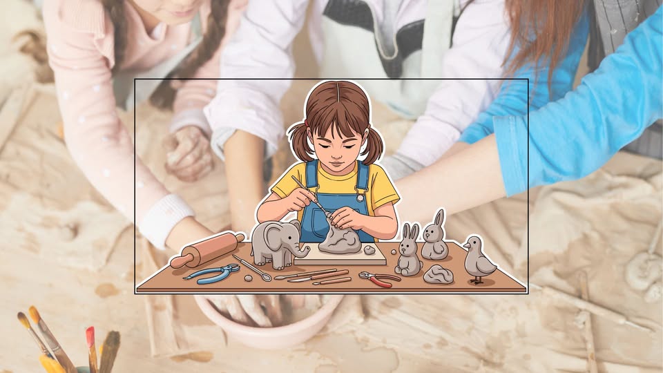 Zimske počitnice v MC: Ustvarjanje z glino