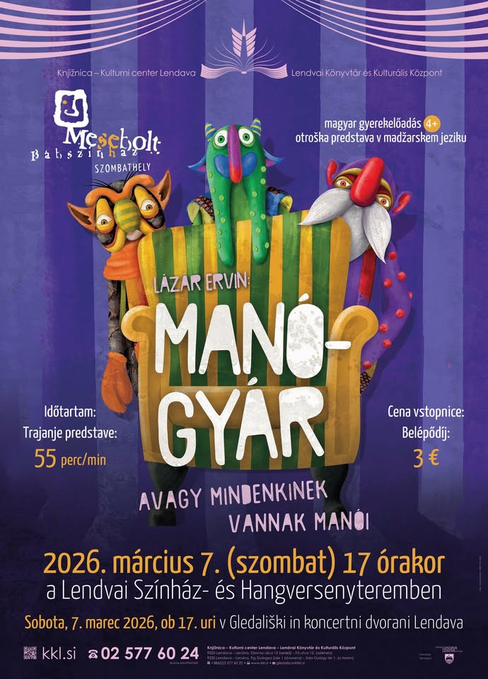Mesebolt Bábszínház: Manógyár – avagy mindenkinek vannak manói