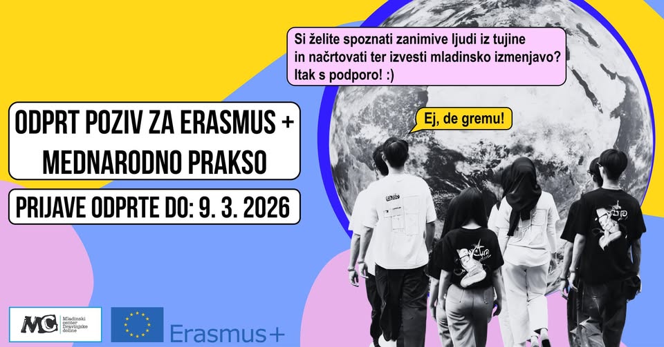 Odprt poziv za Erasmus+ Mednarodno prasko