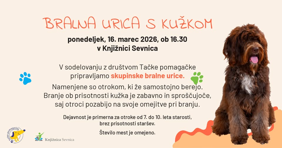 Bralna urica s kužkom