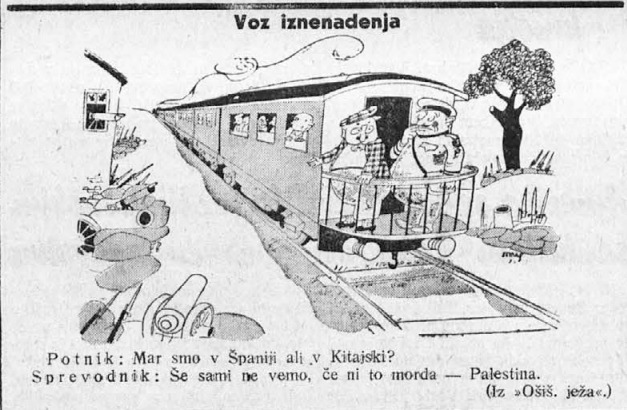 MOČ ČRTE: Mariborska medvojna karikatura