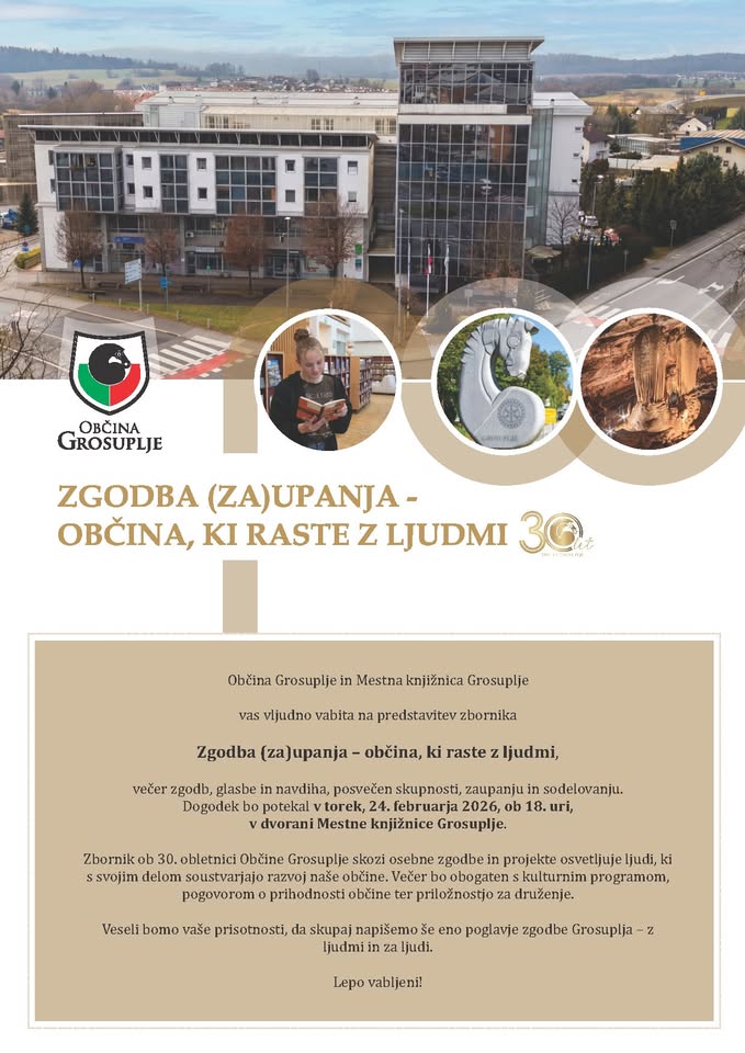 Predstavitev zbornika Zgodba (za)upanja – občina, ki raste z ljudmi