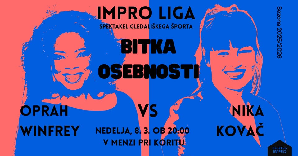 Impro liga: Bitka osebnosti - Nika Kovač vs Oprah Winfrey