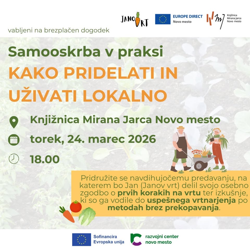 Jan Avsenik: Samooskrba v praksi – kako pridelati in uživati lokalno