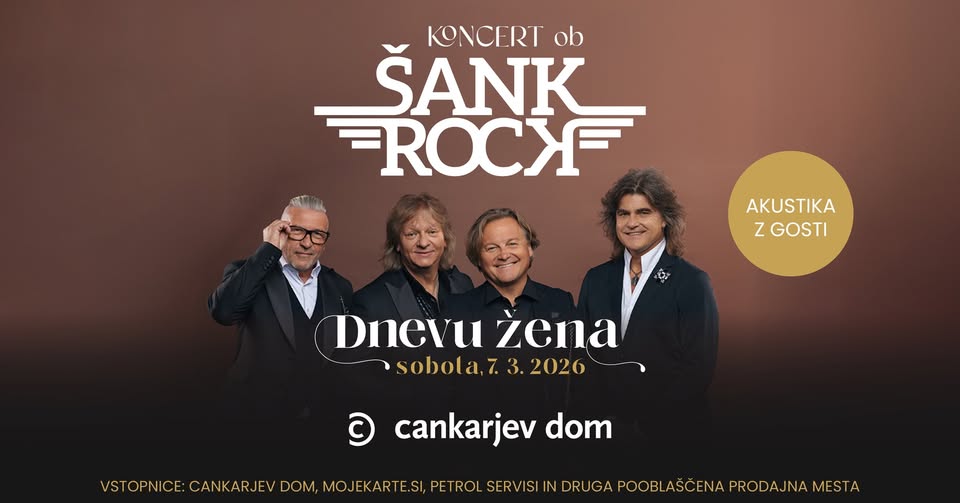 Šank Rock koncert ob dnevu žena - Cankarjev dom