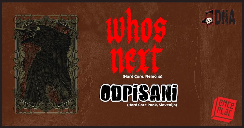 Hardcore koncert: WHOS NEXT (DE), ODPISANI