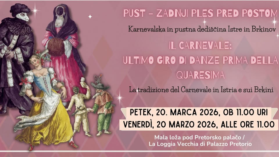 PUST – ZADNJI PLES PRED POSTOM: predstavitev razstavnega kataloga