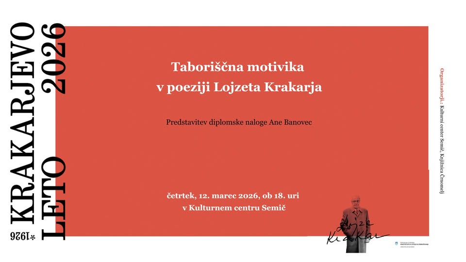 "Taboriščna motivika v poeziji Lojzeta Krakarja"