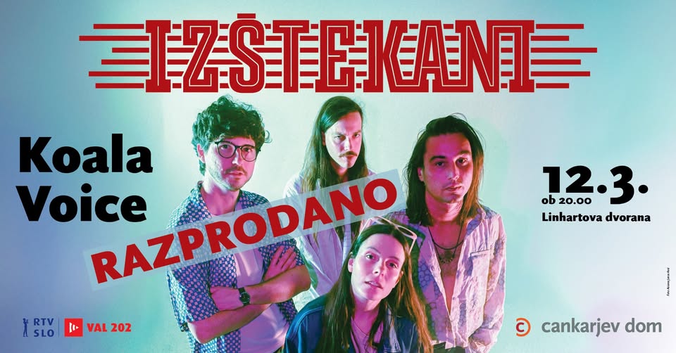 IZŠTEKANI KOALA VOICE v Cankarjevem domu in na Valu 202 (RAZPRODANO, spremljajte prenos)