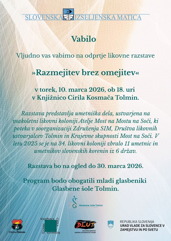 Odprtje likovne razstave Razmejitev brez omejitev