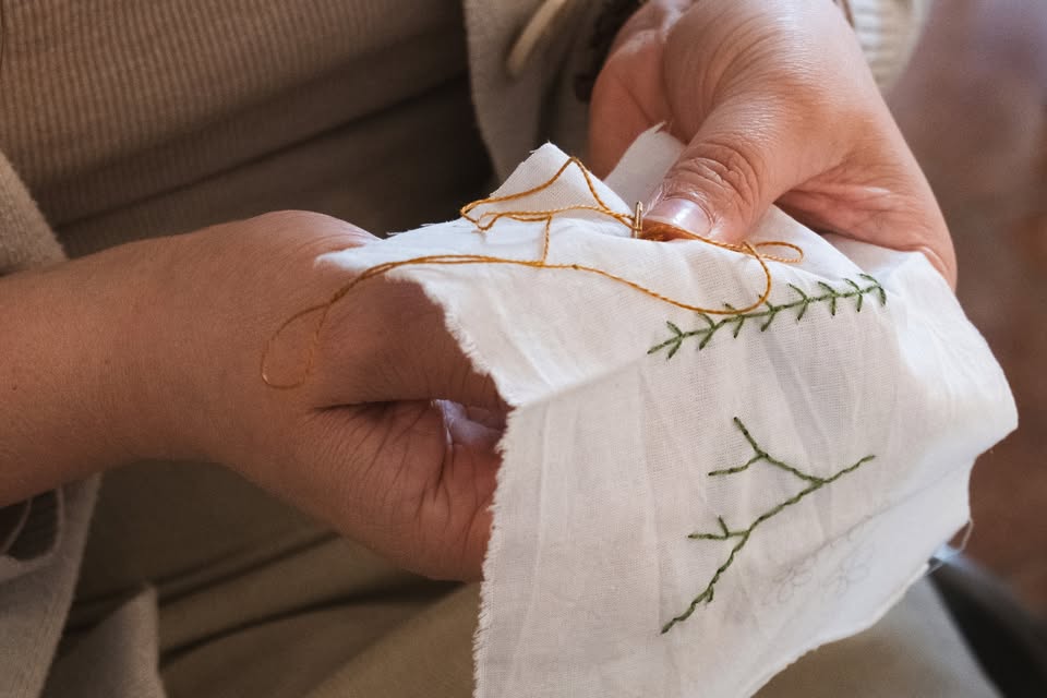 Na obisku pri Josipini Hočevar / delavnica