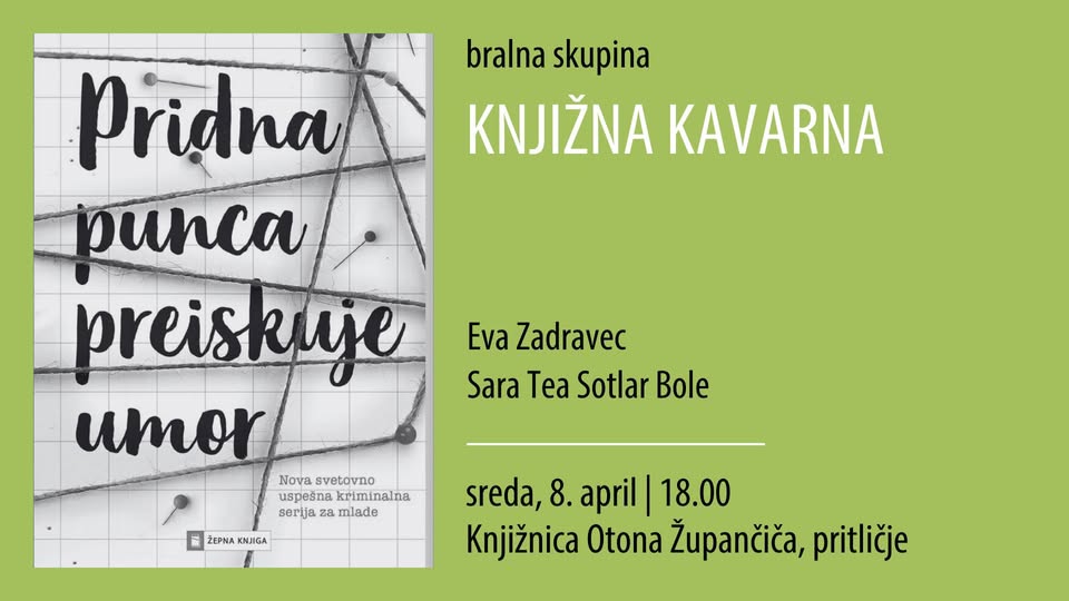 Knjižna kavarna - bralna skupina za mlade odrasle do 30 let