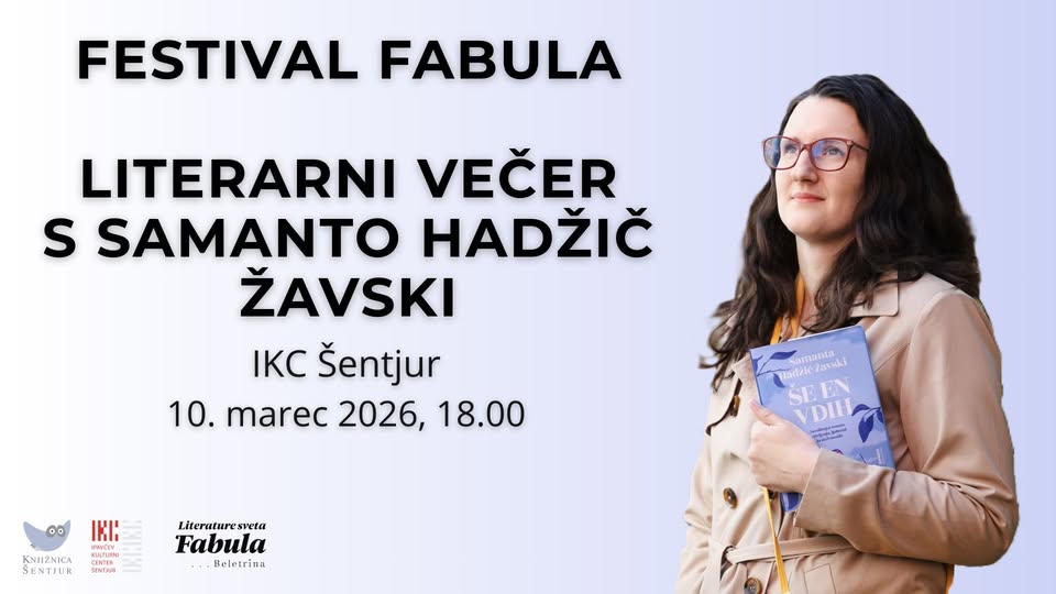 Fabula: Literarni večer s Samanto Hadžič Žavski