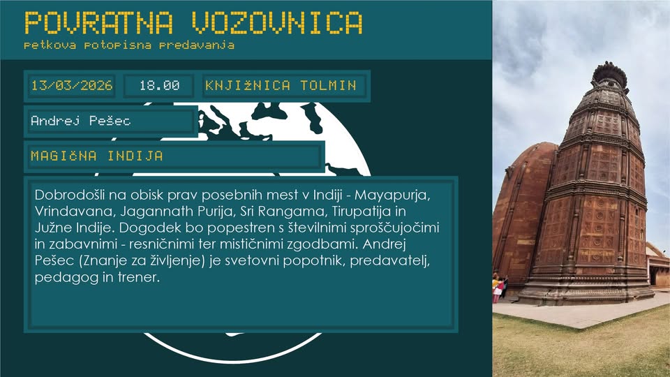 Potopisno predavanje Andreja Pešca Magična Indija