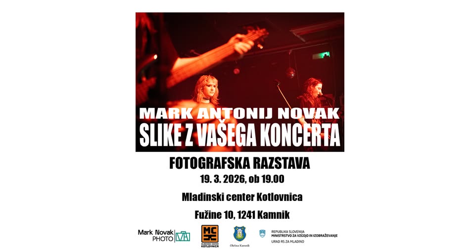 Otvoritev fotografske razstave Marka Antonija Novaka: Slike z vašega koncerta