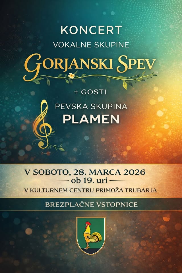Letni koncert Vokalne skupine GORJANSKI SPEV