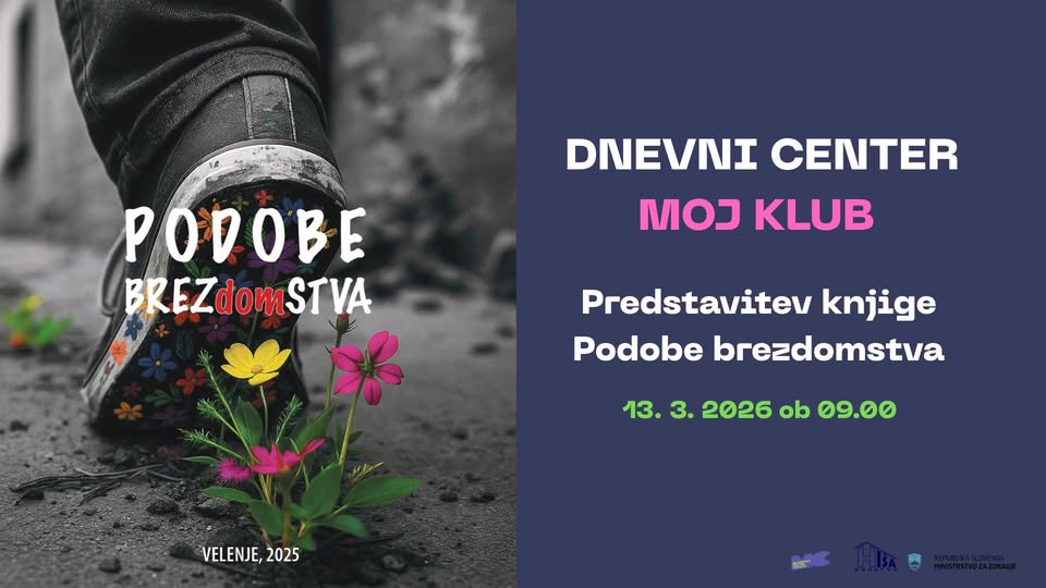 Dnevni center Moj klub: Predstavitev knjige Podobe brezdomstva  📚 Društvo Hiša