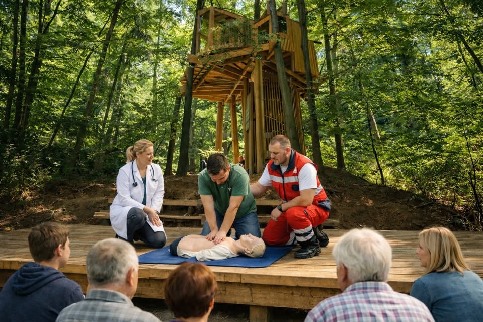 Delavnica: Temeljni postopki oživljanja na Drevesni hiši