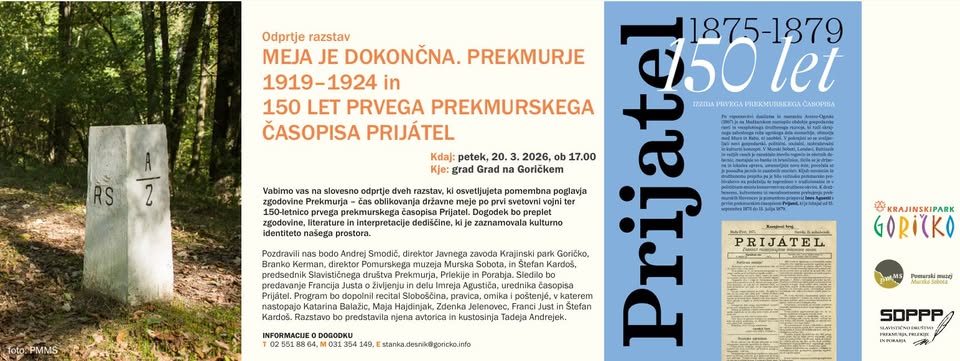 Meja je dokončna in 150 let časopisa Prijatel