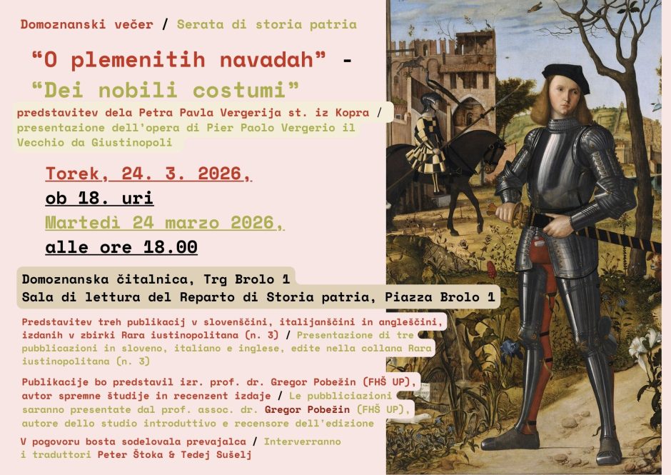Domoznanski večer: “O plemenitih navadah”
