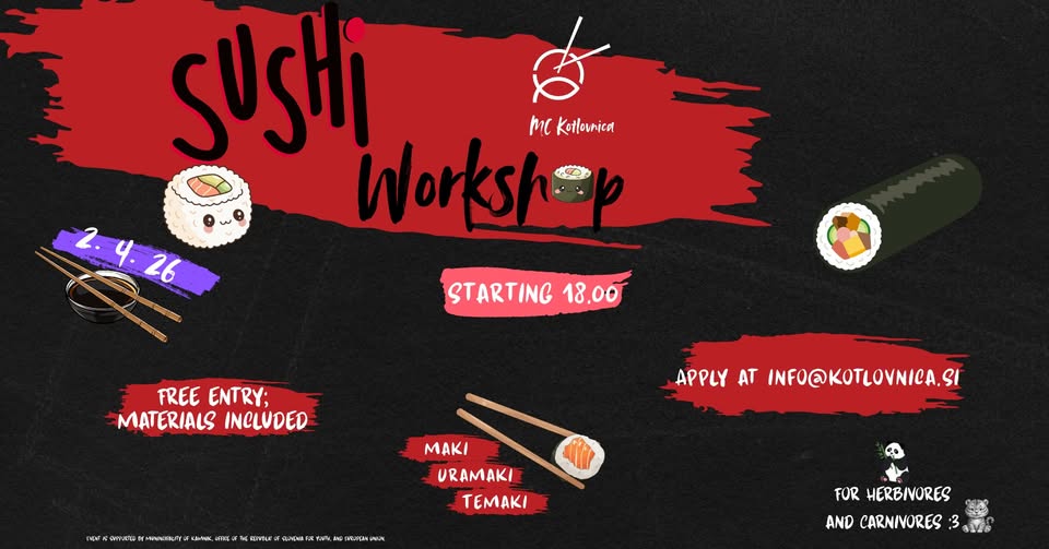 Sushi workshop 2 – delavnica priprave sušija