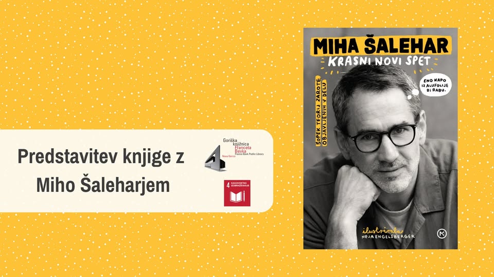 Predstavitev knjige z Miho Šaleharjem