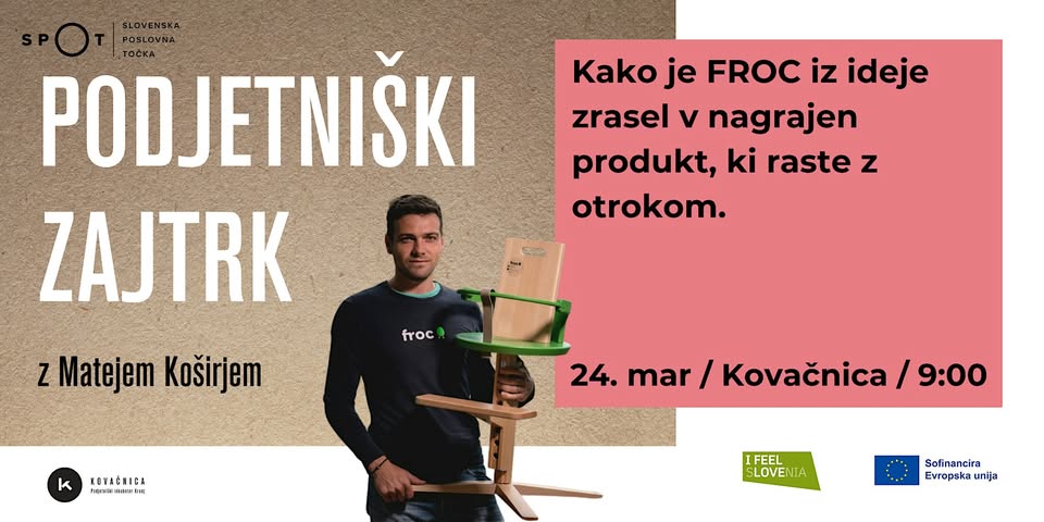 PODJETNIŠKI ZAJTRK: Matej Košir & FROC stol