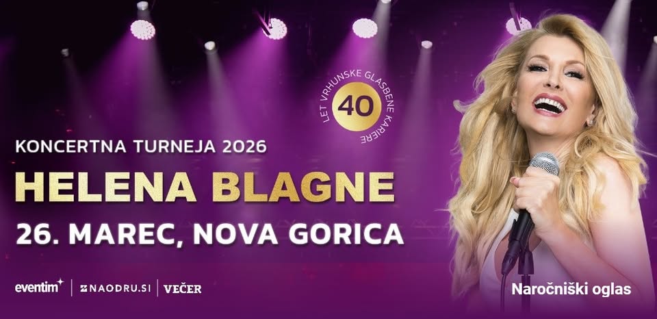 HELENA BLAGNE: 40 let glasbene kariere (naročniški oglas)