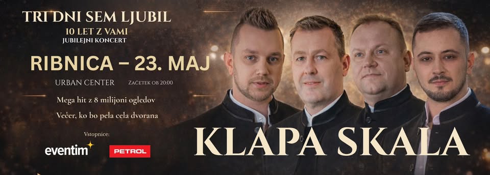 Klapa Skala – Koncert romantike – Ribnica – 23. maj