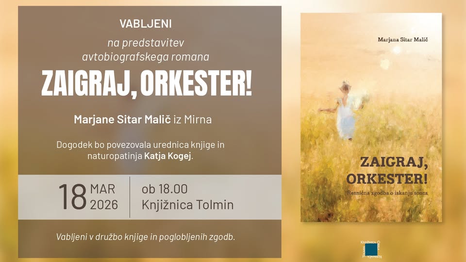 Predstavitev knjige Marjane Sitar Malič: Zaigraj, orkester!
