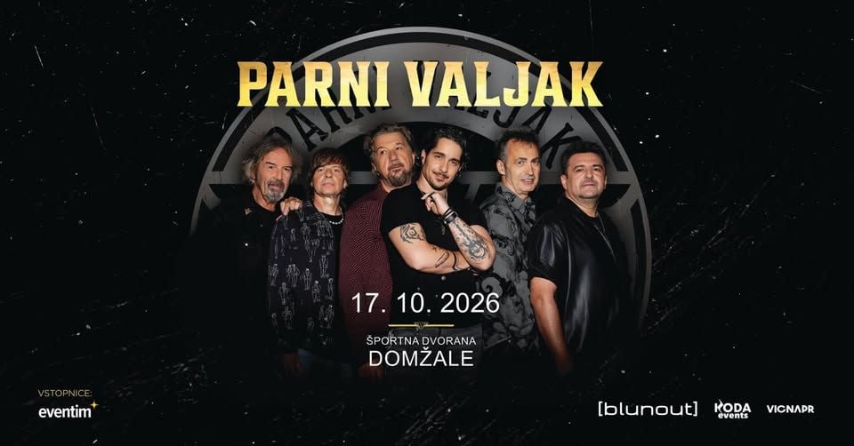 Parni valjak • Športna dvorana Domžale • 17.10.2026