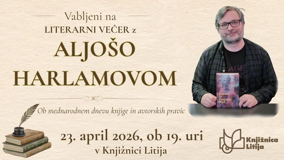 Literarni večer z Aljošo Harlamovom