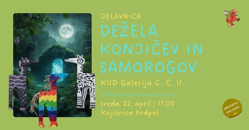 Dežela konjičev in samorogov / ustvarjalna delavnica za otroke