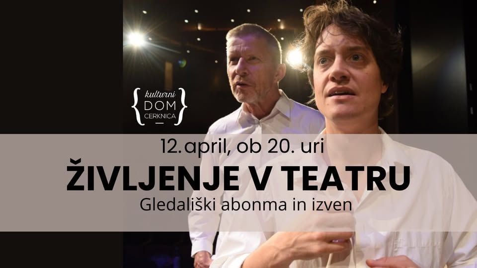 Abonmajska gledališka predstava ŽIVLJENJE V TEATRU