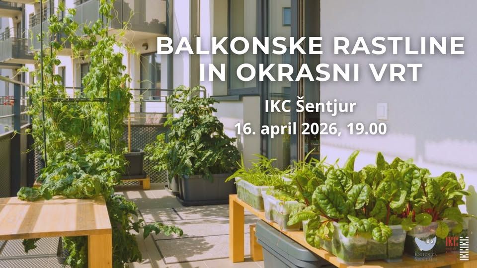 Balkonske rastline in okrasni vrt