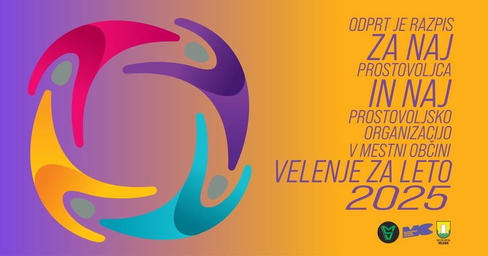 Javni natečaj za naj prostovoljca/prostovoljko in naj prostovoljsko organizacijo v MO Velenje
