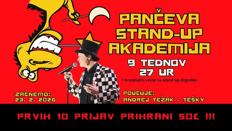 PANČEVA STAND – UP AKADEMIJA: delavnice stand – up komedije